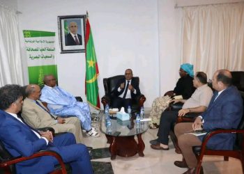 رئيس السلطة العليا للصحافة والسمعيات بموريتانيا يستقبل وفد مؤسسة رسالة السلام  