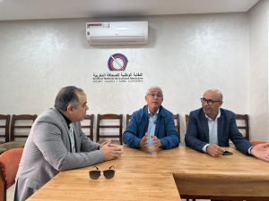 بالصور وفد مؤسسة رسالة السلام يلتقى مع رئيس النقابة الوطنية للصحافة المغربية