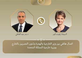 اتصال هاتفى بين وزير الخارجية ونظيرته البريطانية