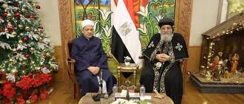 شيخ الأزهر يزور البابا تواضروس ويهنئه والإخوة المسيحيين بأعياد الميلاد