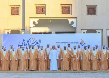 عمار بن حميد يحضر العرس الجماعي السابع لـ 55 عريساً من أبناء إمارة عجمان